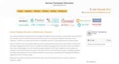 Desktop Screenshot of germantranslationedmonton.com